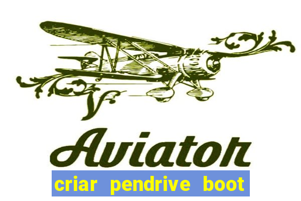 criar pendrive boot windows 10